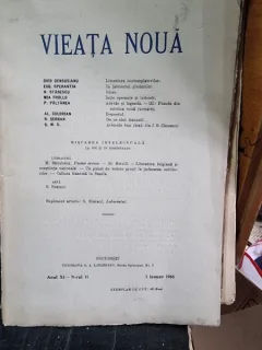 Revista Vieata Noua Nr.11 ianuarie 1916