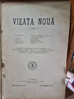 Revista Vieata Noua Nr. 19 noiembrie 1912