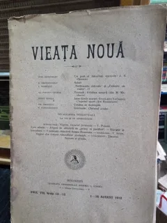 Revista Vieata Noua Nr.12-13 august 1912