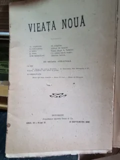 Revista Vieata Noua Nr.15 septembrie 1908