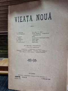 Revista Vieata Noua Nr.22 ianuarie 1911