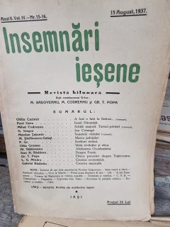 Revista Insemnari Iesene nr.15-16/1937