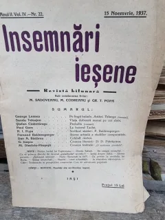Revista Insemnari Iesene nr.22/1937