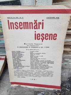 Revista Insemnari Iesene nr.12/1938