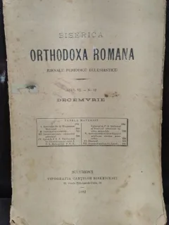 Biserica ortodoxa romana, jurnal periodic eclesiastic nr.12/1882