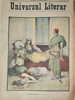 Revista Universul Literar nr.45/1897  pe coperta o drama in harem