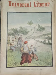 Revista Universul Literar nr.10/1897  pe coperta insurgenti in Creta