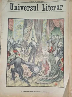 Revista Universul Literar nr.5/1898  pe coperta O drama sangeroasa intr-un bal