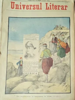 Revista Universul Literar nr.16/1897  pe coperta Un parlamentar la insurgenti in Grecia