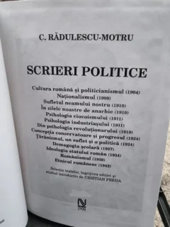 C. Radulescu-Motru - Scrieri Politice