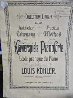 Klavierspiels Pianoforte. Ecole pratique du Piano - Louis Kohler  partitura