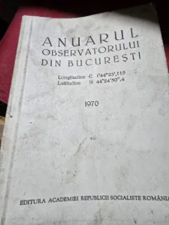 Anuarul Observatorului Bucuresti, 1970
