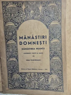 Manastiri Domnesti. Manastirea Neamtu - Mihai Tican Rumano