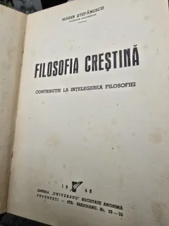 Filosofia crestina. Contributie la intelegerea filosofiei - Marin Stefanescu