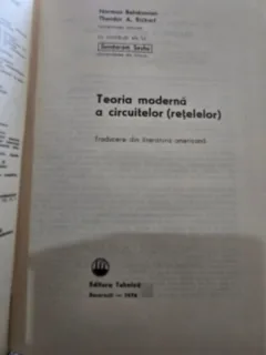 Teoria moderna a circuitelor - Norman Balabanian