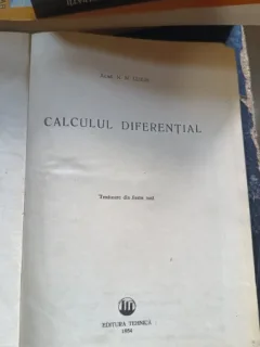CALCULUL DIFERENTIAL - N.N. LUZIN