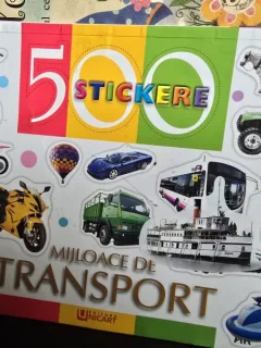 Mijloace de transport 500 stickere