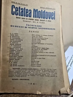 Cetatea Moldovei - Gh. A. Cuza - Anul III Vol. VI Nr. 8-9 (August-Septembrie)1942