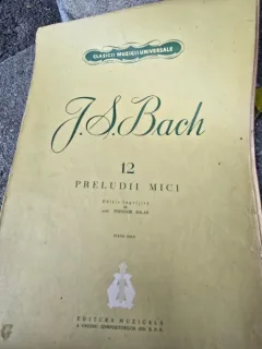 Partitura, 12 preludii mici - J.S. Bach