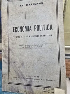 Economia Politica pentru clasa a VI-a a liceelor comerciale - Al. Hallunga