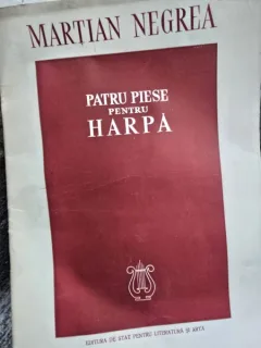 Partitura, Patru piese pentru harpa - Martian Negrea
