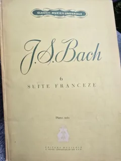 Partitura, 6 suite franceze - J.S. Bach