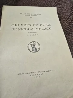 Oeuvres inedites de Nicolas Milescu - N. Iorga