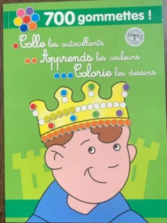 700 gommettes! (100 de jeleuri! - carte in limba franceza)