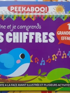 Je dessine et je comprends Les chiffres (Desenez si inteleg cifrele - carte in limba franceza)