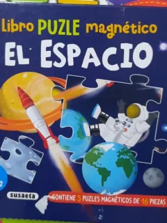 Libro puzle magnetico el espacio (Carte puzzle magnetic - Spatiul - limba spaniola)