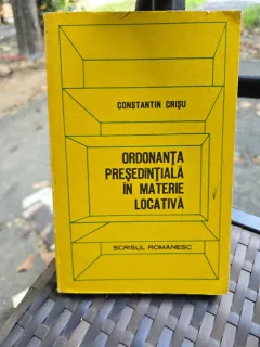 Ordonanța Președințială în materie locativă - Constantin Crișu