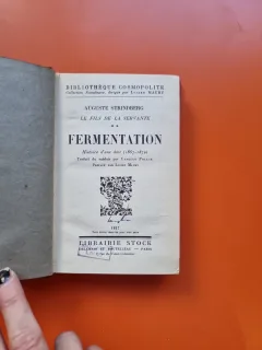 Le Fils de la Servante - Fermentation - Auguste Strindberg