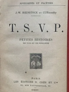 T.S.V.P. - J.W Bienstock et Curnonsky