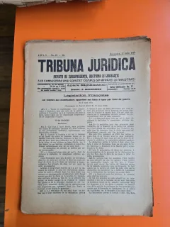 Tribuna Juridică nr. 19-20/27.07.1919 -