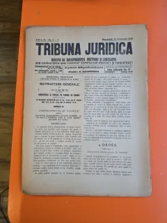 Tribuna Juridică nr. 8-9/29.02.1920 -