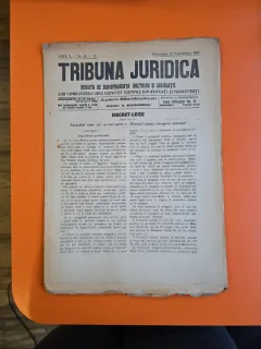 Tribuna Juridică nr. 28-29/28.09.1919 -
