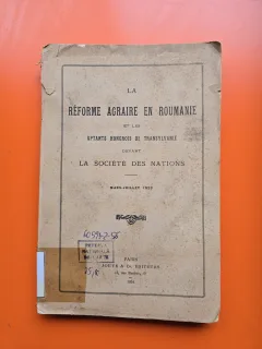 La réforme agraire en Roumanie et les optants hongrois de Transylvanie devant la Société des Nations -