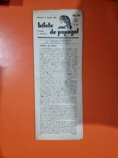 Bilete de papagal - no 60 / 11 aprilie 1928