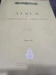 Partituri. Album de compozitori preclasici. Piano solo