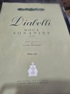 Partitura. Doua sonatine OP.168 - Diabelli