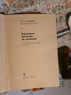 Proiectarea sistemelor de producție - Dr. S. E. Elmaghraby