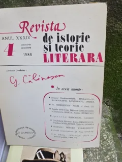 Revista de Istorie si Teorie Literara - Nr. 4 Anul XXXIV 1986