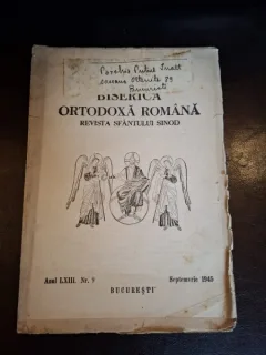 Biserica Ortodoxa Romana, revista Sfantului Sinod nr.9/1945