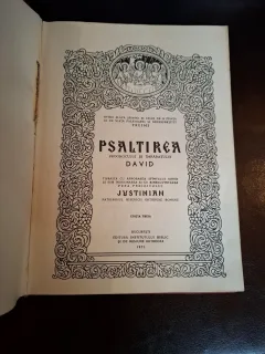 Psaltirea proorocului si imparatului David - Justinian, Patriarhul Bisericii Ortodoxe Române