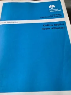 Collins 860F-4 Radio Altimeter, component maintenance manual
