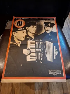 Revista Realitatea Ilustrata Nr.837 , Anul XVII 18-24 Februarie 1943 - Pe coperta Marinarii Germani si Japonezi profita de o intalnire la una din bazele comune