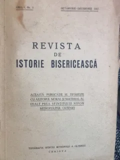 Revista de Istorie Bisericească - Anul 1 , Nr. 3 Octombrie - Decembrie 1943