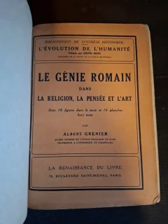 Le Génie Romain dans la Religion, la Pensée et l'Art - Albert Grenier