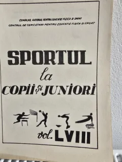 Sportul la copii si juniori Vol. LVIII