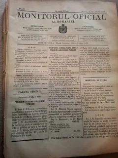 Monitorul Oficial al Romaniei - Nr. 65 - Martie 1880